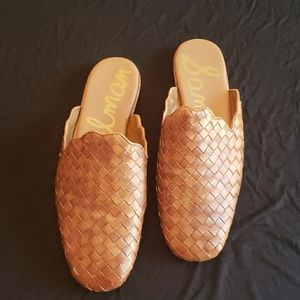 Sam Edelman Brown Leather Slides